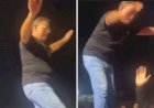 Prefeito que se jogou na plateia e caiu no chão diz que agiu pela emoção: