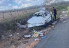 Mulher morre em capotamento entre Jeremoabo e KM 40; filhos e mãe da vítima ficam feridos
