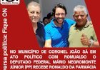 Pré-candidato à prefeito de Santa Brígida prestigia visita do Deputado Federal Mario jr ao lado de Romualdo