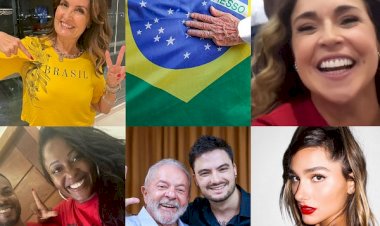 Famosos comemoram vitória de Lula: ‘adeus trevas, a esperança venceu’