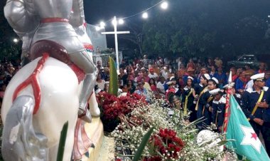 Santa Brigida - O Tríduo de são Jorge Guerreiro deixou a população catolica emocionada