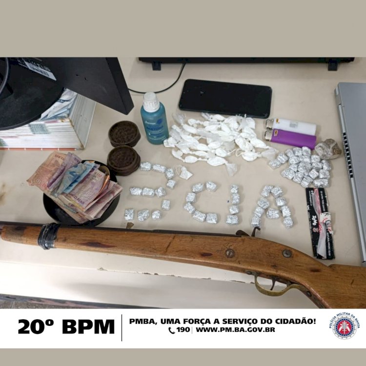 Polícia Militar Detém Menor Infrator Por Tráfico De Drogas  Em Coronel João Sá- Ba