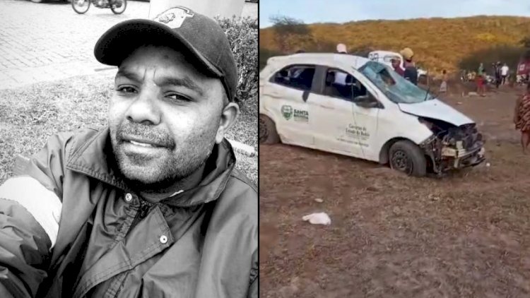 Motorista de ambulância morre após capotar  o veiculo em Santa Brígida