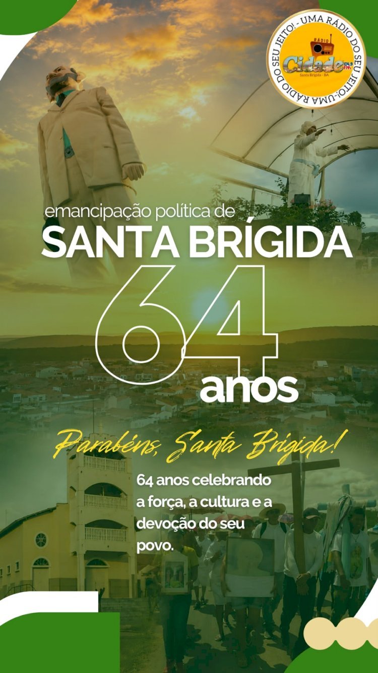 Santa Brigida 64 anos de Emancipação Politica neste 27 de julho